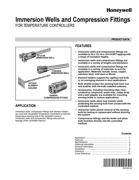 Honeywell 107324A Manual pdf manual